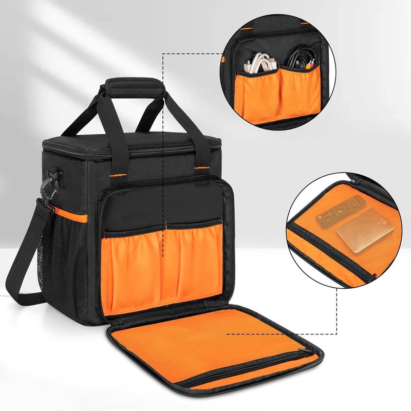 PGmoon Travel Carrying Case Compatible with Nebula Mars 3/Cosmos Laser 4K/SE, Projector Storage Case Bag with Accessories Pockets(Patent Design) - Image 3